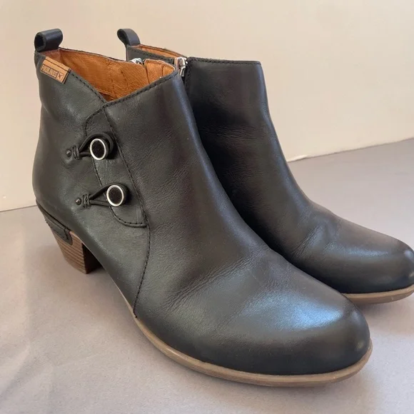 Pikolinos Womens Rotterdam Ankle Boots 902-8947 Black Leather Size 39 Eur/US 8.5 - Picture 11 of 11